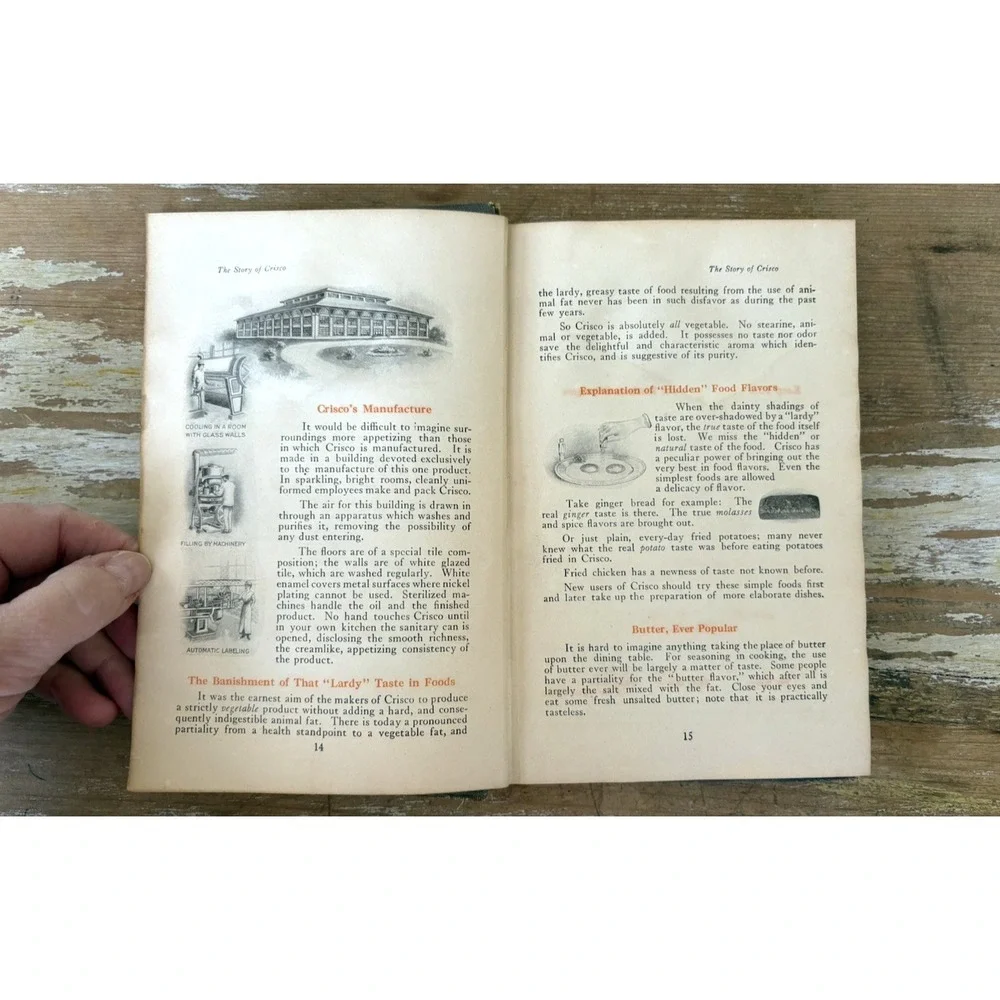 Vintage Crisco HC cookbook A Calendar of Dinners Marion Harris Neil 1921